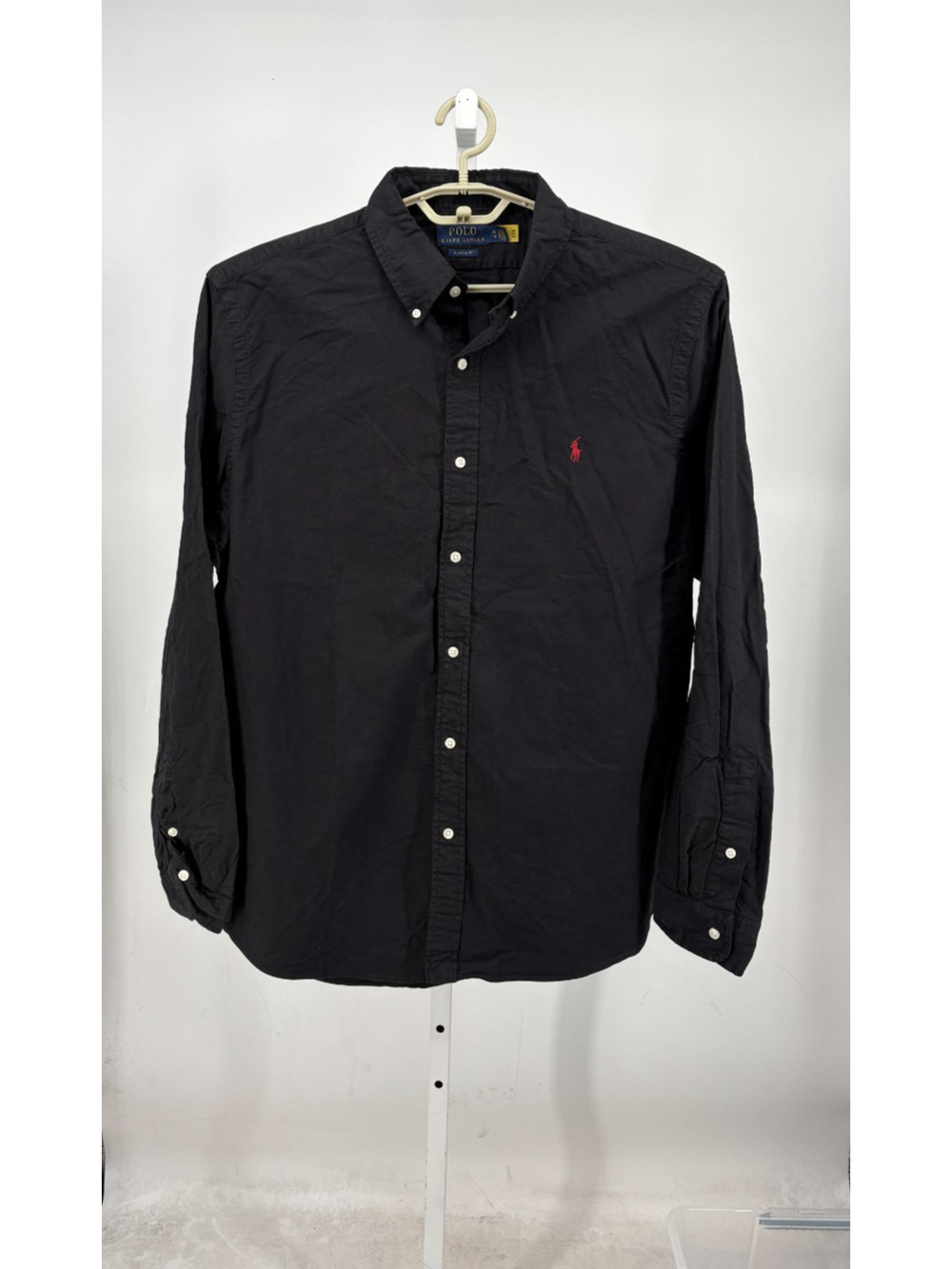 Polo Ralph Lauren Shirt Mens XL Black Long Sleeve Classic Fit Preppy Business